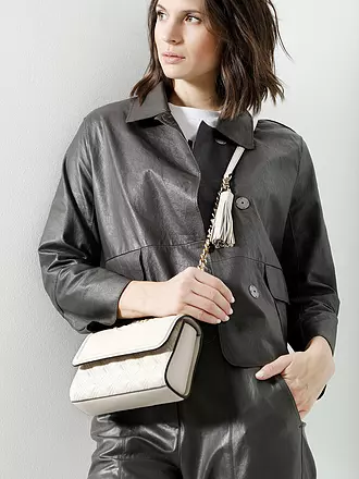 TORY BURCH | Borsa in pelle - Borsa a tracolla FLEMING Small | creme